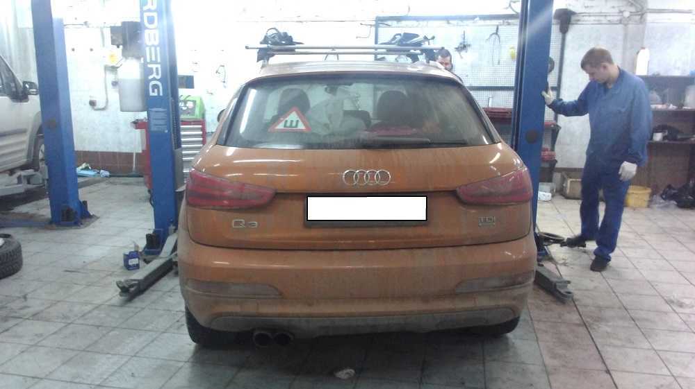 Замена опорных подшипников и стойки стабилизатора AUDI Q3 - фото 2