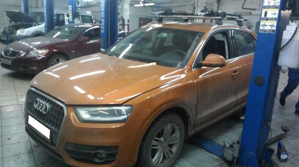 Замена опорных подшипников и стойки стабилизатора AUDI Q3